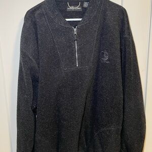 Men's Black Zip-Up Sweater